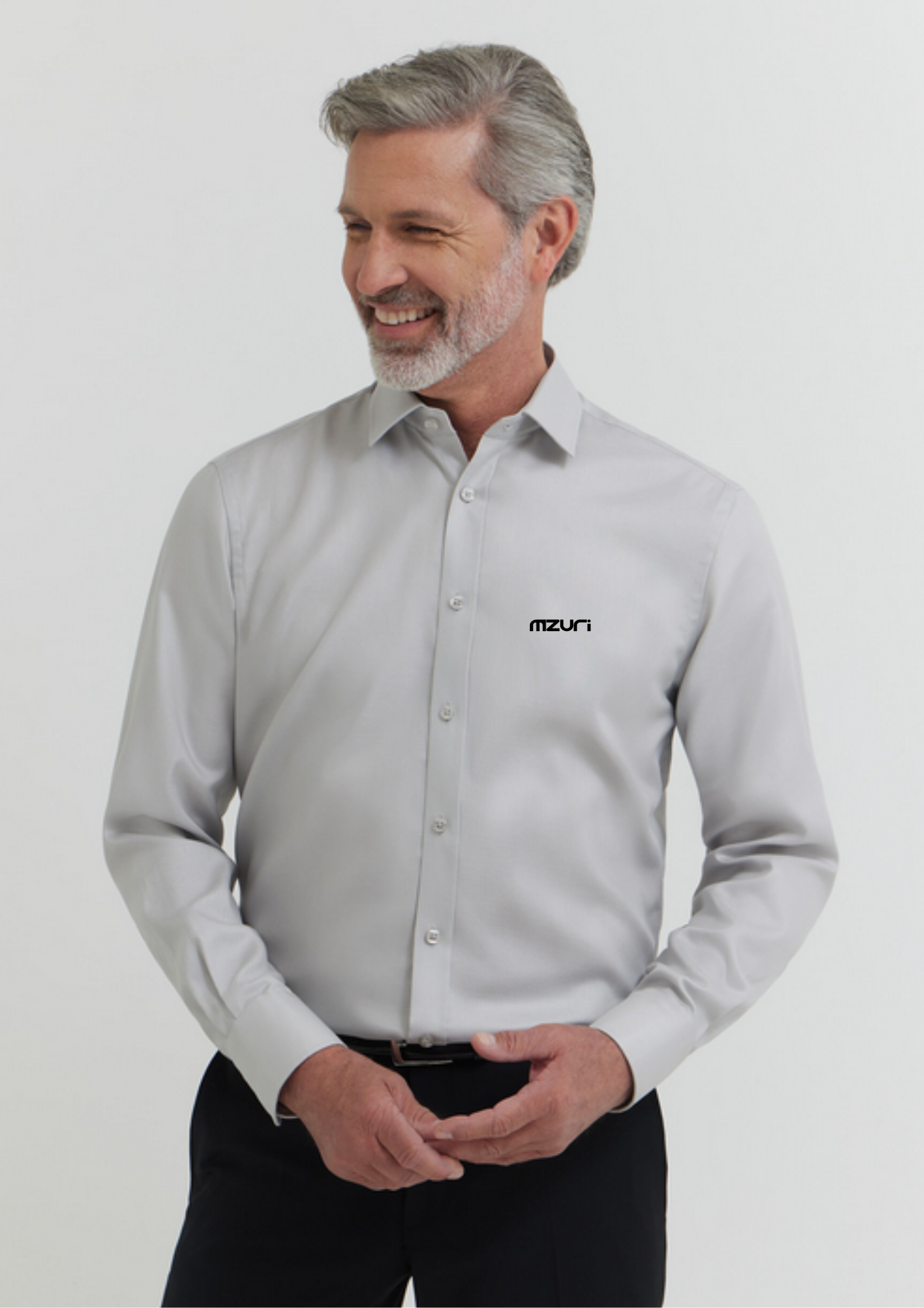 Koszula męska szara slim